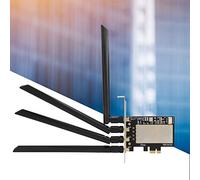 Bewinner Adaptador NGFF a PCIe para Tarjeta de Red Inalámbrica BCM94360CD, Adaptador WiFi de Escritorio con 4 Antenas de Alta Ganancia 8DBI, Convertidor PCIe X1 X4 X8 X16 para Compatibilidad con