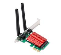 Bewinner Adaptador PCIE WiFi 6, Tarjeta de Red Inalámbrica de Doble Banda de 600Mbps para PC de Escritorio con Plug and Play, Punto de Acceso Móvil