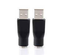 Bewinner Adaptador USB a PS/2, USB 2.0 A Macho a PS/2 Hembra Convertidor Computadora Laptop Ratón Teclado mecánico Ratones, USB a PS/2 Conector