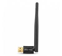 Bewinner Adaptador USB Bluetooth 5.4 para PC con Alcance de 160 Metros y Antena Giratoria - Dongle Inalámbrico para Ratón, Teclado, Auriculares y Altavoces de Conexión Estable