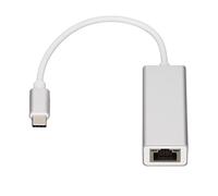 Bewinner Adaptador USB C a Ethernet, USB C a Red RJ45 Adaptador con Cable LAN RJ45 Convertidor de Transmisión Estable para Computadora Portátil con Puerto Tipo C Plateado (100 billones)
