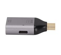 Bewinner Adaptador USB C Hembra a Mini DisplayPort Macho 4K 60Hz, Convertidor Tipo C a Mini DisplayPort con Carga PD 3.0, Adaptador USB a de Aluminio para Computadora Portátil, Teléfono, Monitor,