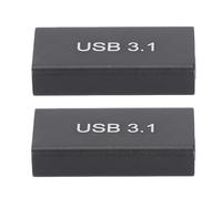 Bewinner Adaptador USB C Hembra A USB A Hembra, Convertidor de Cabeza Recta Tipo C A 3,1 A de 10Gbps para Extensión de Cable de Datos, 2 uds.