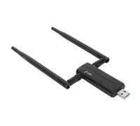 Bewinner Adaptador WiFi USB Inalámbrico, Adaptador de Red Inalámbrico de Triple Banda 802.11AX con Antena Dual de 6dBi, Adaptador Inalámbrico WiFi6E para Win 10 11