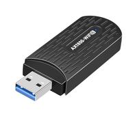 Bewinner Adaptador WiFi USB para PC, Adaptador de Red Inalámbrico de Doble Banda, Dongle WiFi MU MIMO, Adaptador Inalámbrico para PC Plug and Play para Viajes de Oficina, Compatible con