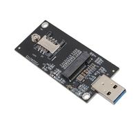 Bewinner Adaptador WWAN 4G 5G con Ranura SIM y Adaptador Ethernet, Conversor M.2 Key B a USB 3.0 para CE y OS X Sistemas Operativos - 2 Antenas Incluidas