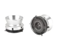 Bewinner Adaptadores de Buje NAB Resistentes Aleación de Aluminio Abridor de 1/4 de 10 Pulgadas Diseño Bloqueable para Grabadora de Cinta de Carrete a Carrete 2 Pares (SILVER)