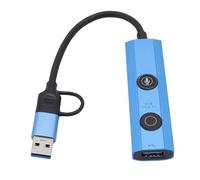Bewinner AI Voice USB Hub con Traducción de Transcripción, Herramienta de Convertidor de Archivos 5 In1 USB 3.0 Tipo C 3 Estación de Acoplamiento de Puertos para Trabajos Remotos,