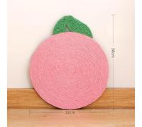 Bewinner Alfombrilla Rascadora para Gatos Resistente Al Desgaste, Tablero Rascador para Gatos Colgante con Gran Espacio para Mascotas, Almohadilla para Rascar con Forma Encantadora (Rosa Naranja)