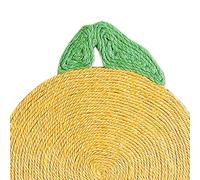 Bewinner Alfombrilla Rascadora para Gatos Resistente Al Desgaste, Tablero Rascador para Gatos Colgante con Gran Espacio para Mascotas, Almohadilla para Rascar con Forma Encantadora (Naranja Naranja)