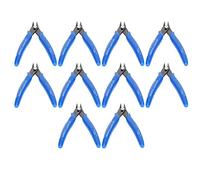 Bewinner Alicates de Corte Eléctrico de 10 Piezas, Acero n. ° 65, Engarzadores Multiusos Alicates Diagonales Aislados, Cortador de Cables de Alambre, Tijeras Laterales con Agarre, Rebote