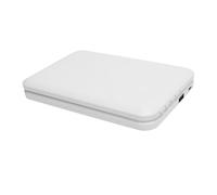 Bewinner Almohadilla de Carga Inalámbrica Reloj Flexible Plegable 15W Carga Rápida Espejo LED Pantalla LCD Electrónica Dormitorio Antideslizante Estable Gris (1 X Reloj de Inalámbrica) (White)