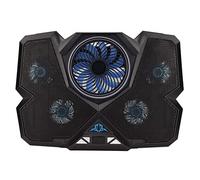 Bewinner Almohadilla de Enfriamiento para Computadora Portátil, 12 Modos, Luces RGB, Enfriador para Computadora Portátil para Computadoras Portátiles de 12-17.3 Pulgadas, 7 Soportes de,