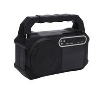 Bewinner Altavoz Bluetooth con Radio FM Am, Carga de Panel Solar, Linterna Incorporada 3 Bulbos, Player de Música Al Aire Libre Portátil para Camping Picnic Barbecue Emergency