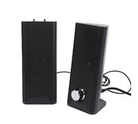 Bewinner Altavoz de Computadora 2 en 1 Alimentado por USB con Perilla de Volumen, Altavoces Estéreo Plug and Play de 3,5 Mm para PC, Computadora Portátil, Monitor de Escritorio, Diseño