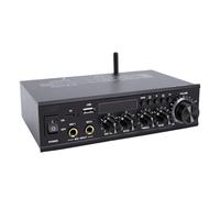 Bewinner Amplificador Bluetooth de 2.1 Canales, 50 W X 2 Más Subwoofer de 100 W (Enchufe de la UE)