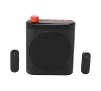 Bewinner Amplificador de Voz Inalámbrico de 15W con Micrófonos Lavalier Magnéticos Duales, Altavoz Portátil Bluetooth 5.4 con Reducción de Ruido, PA Recargable 25H para Formación de (Black)