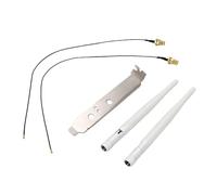 Bewinner Antena SMA de 4dBi con 2 Cables SMA, Antena WiFi Ajustable de 360° para Enrutador, Tarjeta Inalámbrica de PC, Cámara de Seguridad