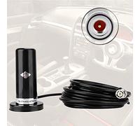 Bewinner Antena VHF UHF de Doble Banda con Base Magnética, Conector Macho BNC para Radio Móvil y Escáner de Coche, 136-174MHz/400-470MHz, 50W