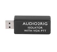 Bewinner AUDIO2RIG Aislador de Conector de Tarjeta de Sonido USB 3,5 Mm 4 Pines, Módulo de Aislamiento USB para Wins, OS X, Control PTT, Aislamiento óptico para Comunicación por Radio Clara