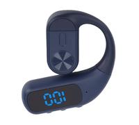 Bewinner Auricular Estéreo Bluetooth con Gancho para la Oreja, Auricular Deportivo Giratorio Flexible de una Sola Oreja con Micrófono, Negro, 1 Pieza para Actividades Al Aire Libre (Blue)