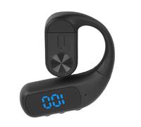 Bewinner Auricular Inalámbrico con Cancelación de Ruido, Auricular Bluetooth Empresarial Fluido de Baja Latencia, Blanco, 1 Pieza para Videollamadas y Juegos (Black)