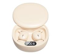 Bewinner Auriculares Bluetooth Inalámbricos con Pantalla Digital, Ligeros, Respetuosos con la Piel, con Cancelación de Ruido para Dormir, Auriculares de Conectividad Rápida para Viajeros (Color de