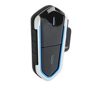 Bewinner Auriculares Bluetooth para Motocicleta, Impermeables, Ultrafinos, con Botones Grandes, para Casco, Bluetooth 5.0, Manos Libres, Música, GPS, Micrófono Resistente Al Viento con Reducción de