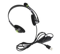 Bewinner Auriculares con Cable de Servicio Al Cliente con Micrófono con Cancelación de Ruido, Auriculares USB de 3,5 Mm para Computadora para Centro de Llamadas de Oficina, Micrófono Giratorio Plug