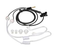 Bewinner Auriculares con Tubo de Aire sin Radiación, Ergonómicos, con Reducción de Ruido, Binaurales, con Cable de 3,5 Mm, para, Tableta, Portátil, Rosa, Portátil (Black)