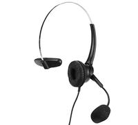 Bewinner Auriculares de Teléfono RJ9 con Micrófono Ajustable de 330°, Auriculares de Centro de Llamadas con Cancelación de Ruido para Teléfono Fijo de Oficina, Altavoz de 150 Ohmios, Comodidad Ligera