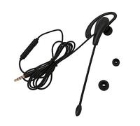 Bewinner Auriculares de un Oído con Micrófono con Cancelación de Ruido Auricular Monoaural Ligero con Cable para Centro de Llamadas Oficina 3,5 Mm Plug & Play HD (Tipo C)