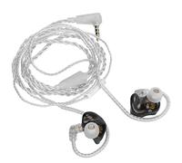 Bewinner Auriculares Estéreo con Cable DQ6 HiFi, IEM de 3 Controladores con Cable Desmontable y Actualización de Módulo Bluetooth, Carcasa Transparente de Aleación de Zinc para Monitor de Estudio de