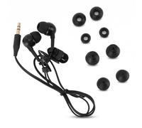 Bewinner Auriculares Impermeables IP68 para Natación, Surf y Carrera - Cable Corto 40 cm, Conector 3,5 mm, 8 Almohadillas de Silicona