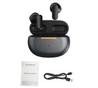 Bewinner Auriculares Inalámbricos, Auriculares Bluetooth 5.4 con Estuche de Carga, Cancelación de Ruido ENC, Impermeables, Tiempo de Reproducción 4H, Baja Latencia para Juegos, Entrenamiento y (BLACK)