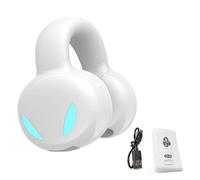 Bewinner Auriculares Inalámbricos BT a Prueba de Sudor con Control Táctil para Teléfonos Inteligentes TV, Batería de Larga Duración para un Uso Cómodo, IPX5 Auricular 8H Tiempo de Reproducción (WHITE)