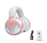 Bewinner Auriculares Inalámbricos BT a Prueba de Sudor con Control Táctil para Teléfonos Inteligentes TV, Batería de Larga Duración para un Uso Cómodo, IPX5 Auricular 8H Tiempo de Reproducción (Pink)