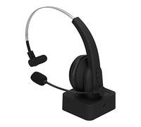 Bewinner Auriculares Inalámbricos con Micrófono, Auriculares Bluetooth 5.0 con Cancelación de Ruido para Oficina y Centro de Llamadas, Tiempo de Conversación de 40 Horas, Espera de 260 Horas,