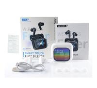 Bewinner Auriculares Inalámbricos de de Alta Resolución con Pantalla Táctil Inteligente, Cancelación de Ruido ANC/ENC, Traducción AI para Usuarios Multilingües (White)