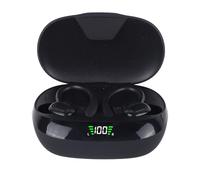 Bewinner Auriculares Inalámbricos HD Auriculares Estéreo con Sonido Envolvente para Llamadas Claras Deportivos Negro 2 Piezas