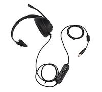 Bewinner Auriculares Monoaurales USB con Micrófono con Cancelación de Ruido, Auriculares de un Solo Oído para Centro de Llamadas, Oficina, PC, Conferencias y Juegos, USB con Cable para Negocios