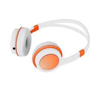 Bewinner Auriculares para Niños con Limitador de Volumen de 85 DB, Auriculares Supraaurales Seguros para Niños de 4 a 12 Años, Diadema Ajustable, Sonido Estéreo, Controlador de 30 Mm (Orange)