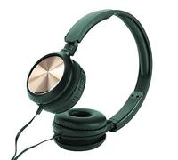 Bewinner Auriculares para Niños con Micrófono, Auriculares para Juegos con Cable con Cancelación de Ruido, Estéreo Plegables de 3,5 Mm para PC, Teléfono Móvil, Computadora (Green)