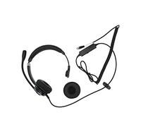 Bewinner Auriculares Telefónicos con Cable con Micrófono, Auriculares con Cancelación de Ruido de un Oído para Centro de Llamadas, Oficina, Servicio Al Cliente, Telemercadeo y Skype (Interfaz RJ)