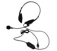 Bewinner Auriculares USB con Micrófono con Cancelación de Ruido, Auriculares Supraaurales con Cable Estéreo HD con Control en Línea, Controlador de 40 Mm, Ligeros (70 g) para PC, Centro