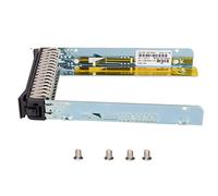 Bewinner Bandeja de Disco Duro SAS de 2,5 Pulgadas para X3850 X6 X3650 ST550 SR550, Servidor Universal HDD Carrier Hot Swap, Metal ABS Plateado Negro
