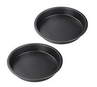 Bewinner Bandeja para Pizza Antiadherente de 10.0 in, Paquete de 2, Bandeja para Hornear de Acero Al Carbono Espesada para Pizza, Profunda para para Horno, Suministros de Panadería Profesionales (9