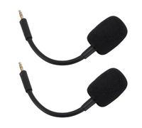 Bewinner Barracuda X Micrófono de Repuesto con Reducción de Ruido, Micrófono Desmontable para Auriculares para Juegos, Cubierta Resistente Al Viento para Jugadores (Black)