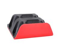 Bewinner Base de Carga para Controlador de Consola de Juegos Soporte de Carga para Controlador Dual para Controladores Slim y Edge con Cable USB ABS, PC 5,8 X 5,3 X 2,6 Pulgadas (Rojo Negro)