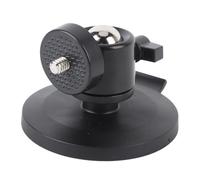 Bewinner Base Magnética para Soporte de Cámara con Revestimiento de Goma de Rosca de 1/4 Pulgadas, Soporte de Pared Universal Giratorio de 360° para Cámaras de Seguridad Móviles, Compatible con Pro,